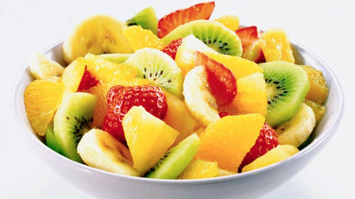ensalada de fruta para la dieta de la fruta