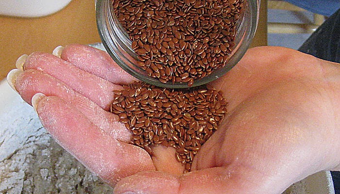 El contenido de fibra soluble de las semillas impide que el cuerpo humano a partir de la absorción de grasa y colesterol que viene con alimentos
